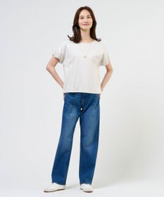 J.PRESS LADIES S 【一枚で着映え・シーンレスに活躍】コットンスムース レースデザイン カットソー