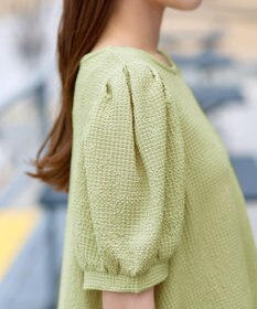 Tiaclasse 【洗える】ボリューム袖ジャガードプルオーバー