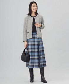 J.PRESS LADIES L 【洗える】スパーク ラメ配色 ニット