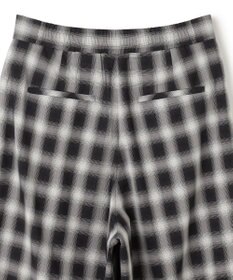 UNFILO シアー オンブレーチェック ワイドパンツ