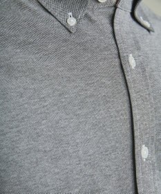 GOTAIRIKU 【吸水速乾】クールマックス鹿の子 ビズシャツ_ボタンダウン