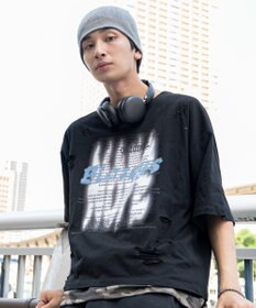 WEGO 【機能T】接触冷感メッシュレイヤードダメージT(SS)
