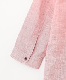 JOSEPH ABBOUD 【サステイナブル・７分袖】リヨセルリネンシャンブレー シャツ