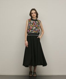 GRACE CONTINENTAL フラワープリントニットトップ