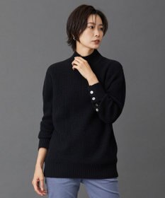 J.PRESS LADIES 【洗える】AUSSIE AIR ハイネック ミドルゲージ ニット