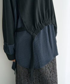 YECCA VECCA 素材MIXレイヤード起毛プルオーバー