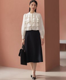 組曲 【KUMIKYOKU NAVY】コンフォータブルドレープ フレアスカート