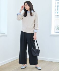 ANY 【手洗い可/UVカット】シャイニーコットンニット