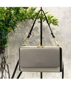 UNBILLION カシュカシュ cachecache / WEB限定カラーコンビウォレットショルダーバッグ