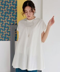 Tiaclasse 【接触冷感】 フレンチスリーブフレアカットソー