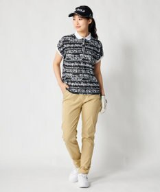 FILA GOLF／marie claire 【FILA GOLF】 ウェストロゴジャガードゴムツイルロングパンツ