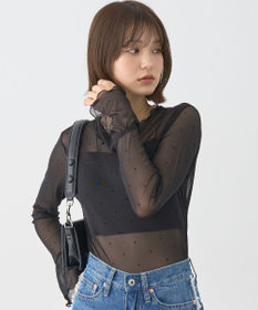 earth music&ecology フロッキードットメロープルオーバー