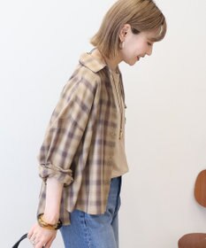 AMERICAN HOLIC イージーケアチェックショート丈シャツ