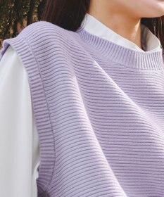 Tiaclasse L 【新色追加・2way・洗える】シャツドッキングニットベスト