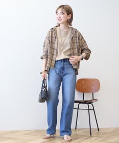 AMERICAN HOLIC イージーケアチェックショート丈シャツ