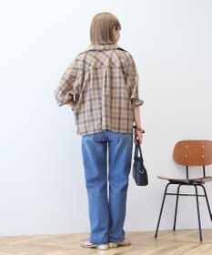 AMERICAN HOLIC イージーケアチェックショート丈シャツ