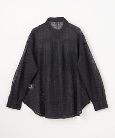 ANY L レースオーバーシャツ