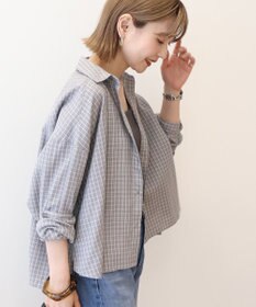 AMERICAN HOLIC イージーケアチェックショート丈シャツ