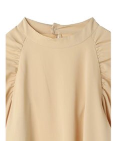 earth music&ecology ラグランギャザースリーブブラウス