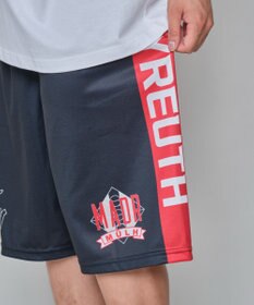 WEGO 【ユニセックス着用ITEM/ウエストゴム/MLサイズ展開】メッシュライングラフィックショーツ