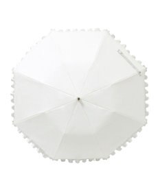 MOONBAT 【一級遮光/晴雨兼用】LANVIN en Bleu (ランバン オン ブルー)  折りたたみ日傘 シャイニーフリル 遮光 遮熱 UV