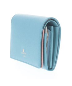 LANVIN en Bleu リュクサンブールカラー 二つ折り被せ財布