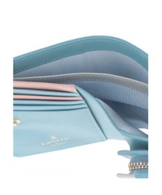 LANVIN en Bleu リュクサンブールカラー 二つ折り被せ財布