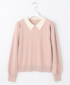 Feroux 【洗える】襟付きニット プルオーバー