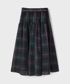 GRACE CONTINENTAL シルクブラックウォッチスカート