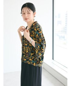 CRAFT STANDARD BOUTIQUE レーヨン柄プリントワイドシャツ