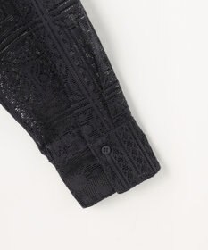 ANY L レースオーバーシャツ