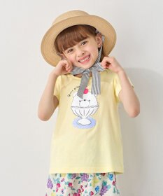 ANY KIDS 【水で色が変わる】接触冷感 しろくま ミラクルプリント Tシャツ