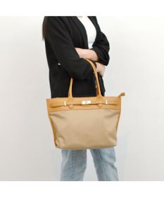 UNBILLION 【テレビ ドラマ着用アイテム】ペルケ perche / ナイロン牛革ヒネリ金具トートバッグ