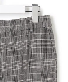 23区 【Oggi掲載/洗える】ウォームストレッチ チェック テーパード パンツ