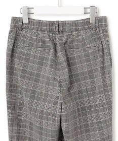 23区 【Oggi掲載/洗える】ウォームストレッチ チェック テーパード パンツ