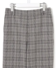 23区 【Oggi掲載/洗える】ウォームストレッチ チェック テーパード パンツ