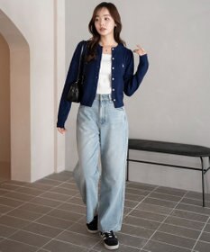 WEGO 【26年春新作】別注USPOLOケーブルニットカーデ