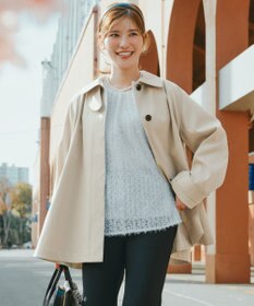 UNFILO L 【昨年即完！春の売れ筋1位コート】Aライン スプリングコート