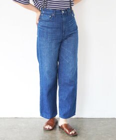 caqu FS linen ankle boy`s アンクル丈 ゆったりボーイフィットリネンデニム