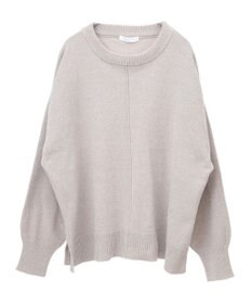 Green Parks ベロアモールリラックスサイズニットプルオーバー