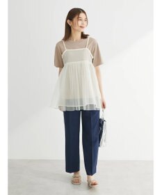 Green Parks リバーシブルチュールビスチェ