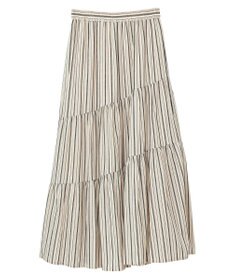 Green Parks ・ＥＬＥＮＣＡＲＥ　ＤＵＥ　ストライプフレアスカート