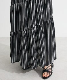 Green Parks ・ＥＬＥＮＣＡＲＥ　ＤＵＥ　ストライプフレアスカート