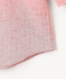 JOSEPH ABBOUD 【サステイナブル・７分袖】リヨセルリネンシャンブレー シャツ