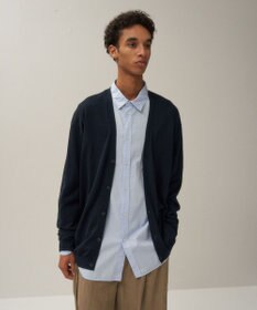 ATON NUBUCK SILK COTTON | オーバーサイズカーディガン - UNISEX