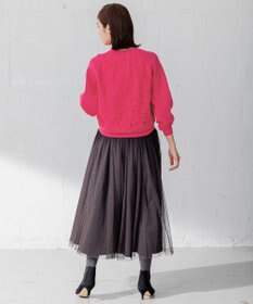 組曲 【選べる8色展開・春まで使える！】バックレースカラー ニット