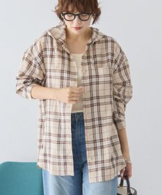 AMERICAN HOLIC チェックフードシャツ