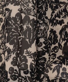 23区 L ボタニカルプリント フレア ワンピース