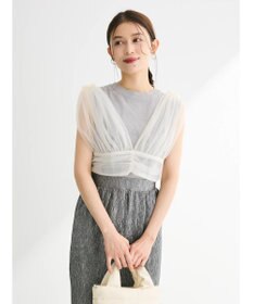 Green Parks ・ＥＬＥＮＣＡＲＥ　ＤＵＥ　バックレースアップビスチェ