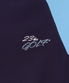 23区GOLF 【WOMEN】【ウォッシャブル】バイカラー モックネック ニット